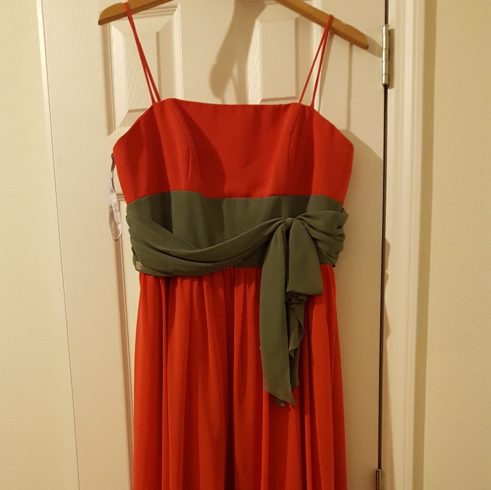 Floor length dress w shawl
